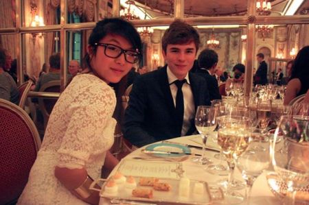 My friend Chu and I enjoying some very fine dining at The Ritz