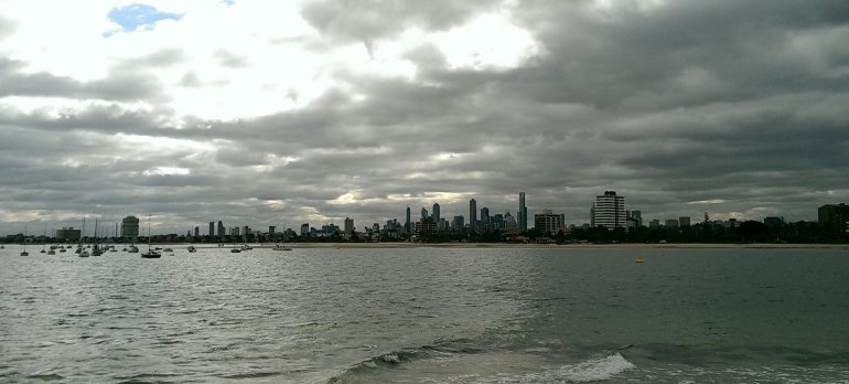 View of the CBD from St Kilda
